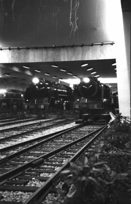 Centenario del Ferrocarril en España 1848-1948, cuya exposición se emplazó en el tinglado nº 2 de...