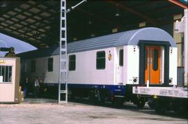 Coche del tren taller de Gran Intervención de AVE en La Sagra