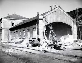 Depósito de material y tracción de la estación de Pamplona de la línea de Zaragoza a Alsasua