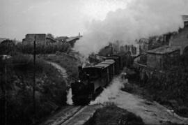 Locomotora de vapor nº 6 del Ferrocarril San Feliu de Guixol a Gerona (SFG), con rodaje 031 T y f...