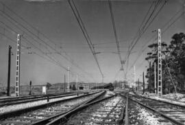 Estación de Blanes de la línea de Barcelona-Término a Massanet-Massanas (Vía Mataró)