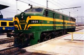 Locomotora diésel - eléctrica 316 - 008 - 2 de la serie 316 - 001 a 017 de RENFE, ex 1608, fabric...