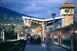 Vista de la estación de Cercanías de El Escorial