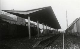 Vista general de la marquesina situada en el 2º andén de la estación lucense de Monforte de Lemos...