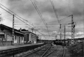 Estación de Llinás de la línea de Barcelona a la Frontera, también llamada Barcelona a Cerbère o ...