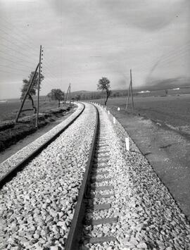 Puntos kilométricos de la línea de vía única. Línea de Bobadilla a Granada