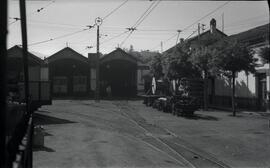 Cocheras de tranvías eléctricos de la estación de Granada de los Ferrocarriles de Sierra Nevada (...