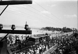 Viaje a Aranjuez del Tren del Centenario del Ferrocarril en España 1848-1948