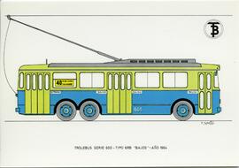 
Trolebús tipo 6RB "Bajos". Serie 600. Año 1964
