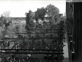 Puente metálico sobre el río Duero, en las proximidades del km 237,514 de la línea de Madrid a Ir...