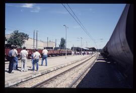 Composición del Tren de la fresa detenida en Aranjuez