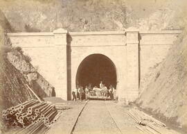 Boca de salida del túnel de La Argentera, en la Sección Marsá - Falset a Reus de la línea La Zaid...