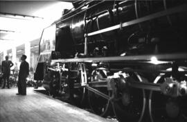 Centenario del Ferrocarril en España 1848-1948, cuya exposición se emplazó en el tinglado nº 2 de...
