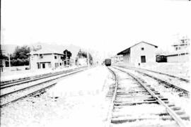 Estación de Los Corrales de Buelna en la línea de Venta de Baños a Santander