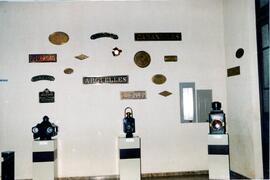 Sala de exposición del Museo Nacional Ferroviario con sede en la estación de Madrid - Delicias, d...