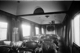 Tren del Centenario del Ferrocarril en España 1848-1948, que partió de la Exposición situada en e...