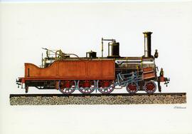 [En el reverso, el texto]: Dibujo Nº 3. Locomotoras 230-T, sistema Vaessen, para trenes de mercan...