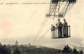 Vista del Transbordador Funicular del Monte Ulía de San Sebastián