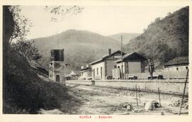 Estación o apeadero de Alzola de la línea de vía estrecha de Cazquizano a San Sebastián de los Fe...