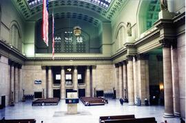 Vista del vestíbulo de la Union station. Chicago, Illinois.