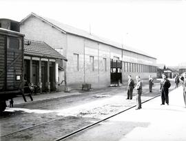 Talleres generales de la estación de Valladolid - Campo Grande de la línea de Madrid a Irún