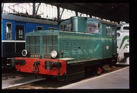 Locomotora diésel de maniobras 10201 (Ex MZA TM-201, ex RENFE 10011), fabricada en 1935 por La MT...