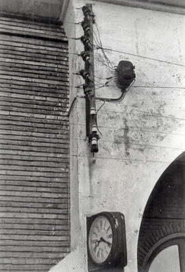 Palomilla de entronque en la estación de María de Huerva de la línea de Caminreal a Zaragoza