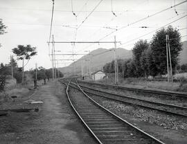 Estación de El Escorial. Vista de vías