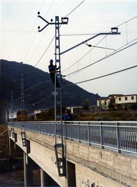 Obras de electrificación de ferrocarriles