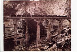 [En el reverso, el texto]: 3. Viaducto de Buxadell (Barcelona). 1867. Situado cerca de la estació...