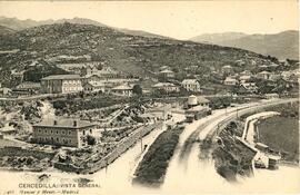 Vista panorámica de Cercedilla y de su estación