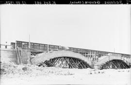 Sustitución de puentes metálicos. Línea Madrid-Badajoz. Km. 505,485. Puente Gévora (chico).