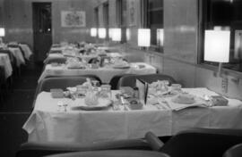 Coche restaurante WR 3578 de la Compañía Wagons Lits en Barcelona, construido por la empresa fran...
