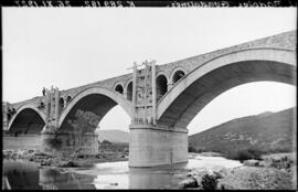 Sustitución de puentes metálicos. Línea Madrid-Badajoz. km. 289,182. Puente sobre el río Guadalmez.