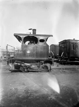 Locomotora de vapor E 1 tipo 020 T de la Compañía del Norte, fabricada por Cockerill en el año 18...