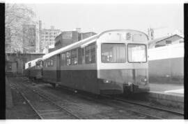 Automotor Ferrotrade - Autotrade, incorporado a la línea en marzo de 1966, y coches de viajeros, ...