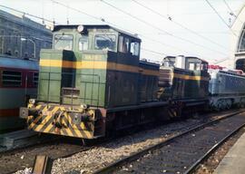 Locomotora de maniobras serie 304 - 055 - 7 (ex 10455)