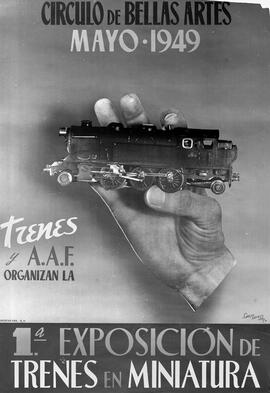 Primera Exposición de Trenes en Miniatura, inaugurada el 7 de mayo de 1949 en Madrid.