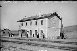 Estación de Las Madrigueras (Linares) de la línea de Manzanares a Córdoba, situada en el km 125