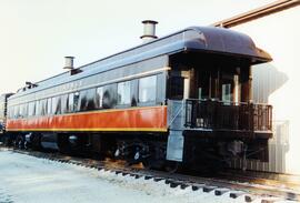 Coche de viajeros, perteneciente al Illinois central, expuesto en el Monticello Railway Museum, I...