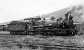 Locomotora de vapor nº 14 "Blanca", tipo Mastodonte con rodaje 240, del Ferrocarril de ...