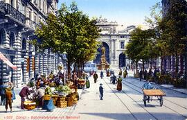 Vista de la calle comercial Bahnhof Strasse del centro de Zúrich