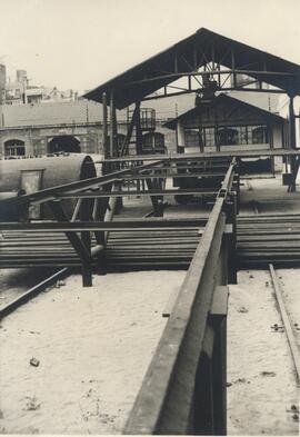 Talleres de la estación de Barcelona - Clot de la línea de Barcelona a Francia