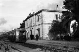 Estación de los Ferrocarriles de Mallorca, sin identificar, posiblemente Santanyí