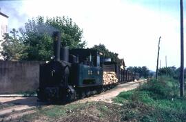 Locomotora de vapor nº 6 del Ferrocarril San Feliu de Guixol a Gerona (SFG), con rodaje 031 T y f...