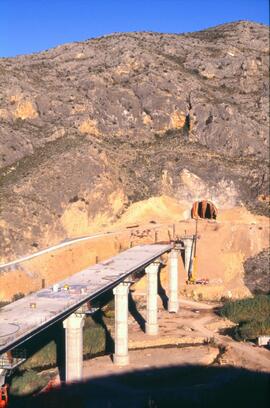 Construcción del viaducto del Val de Castejón