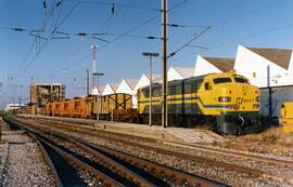 Locomotora diésel - eléctrica 316 - 001 - 7 de la serie 316 - 001 a 017 de RENFE, ex 1601, fabric...