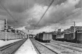 Estación de Villafranca del Panedés o Vilafranca del Penedès de la línea de Barcelona-Término a T...