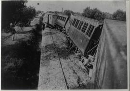 Descarrilamiento de un tren del ferrocarril de Valencia a Liria