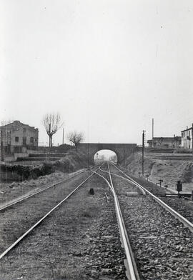 Entrada estación de Montmeló de la línea de Barcelona a Cerbère